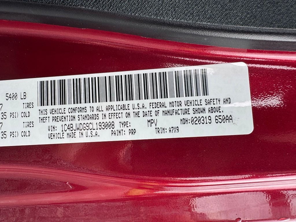 2012 Jeep Wrangler Unlimited Sport