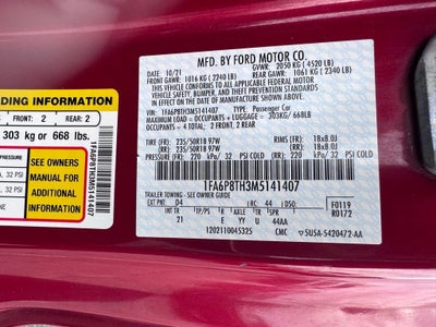 2021 Ford Mustang EcoBoost