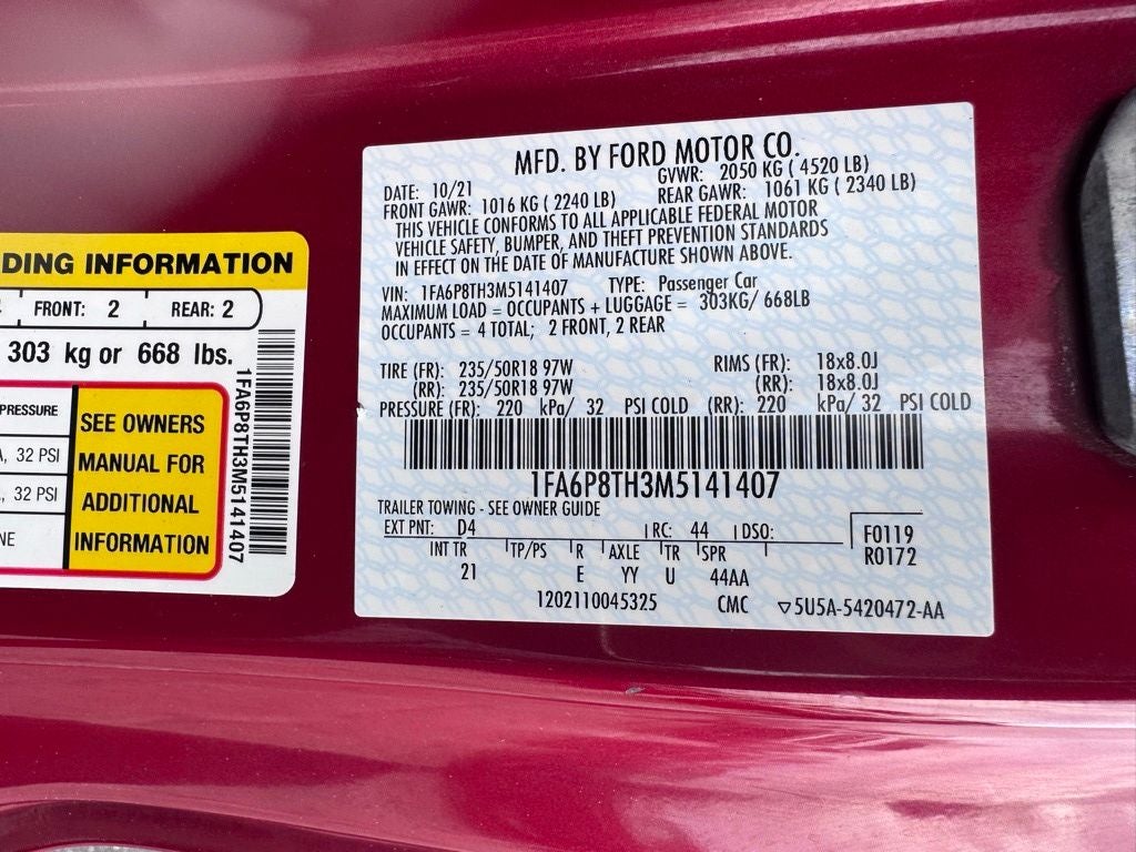 2021 Ford Mustang EcoBoost