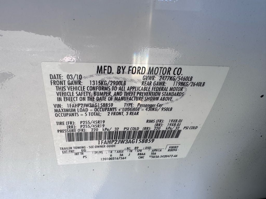 2010 Ford Taurus Limited