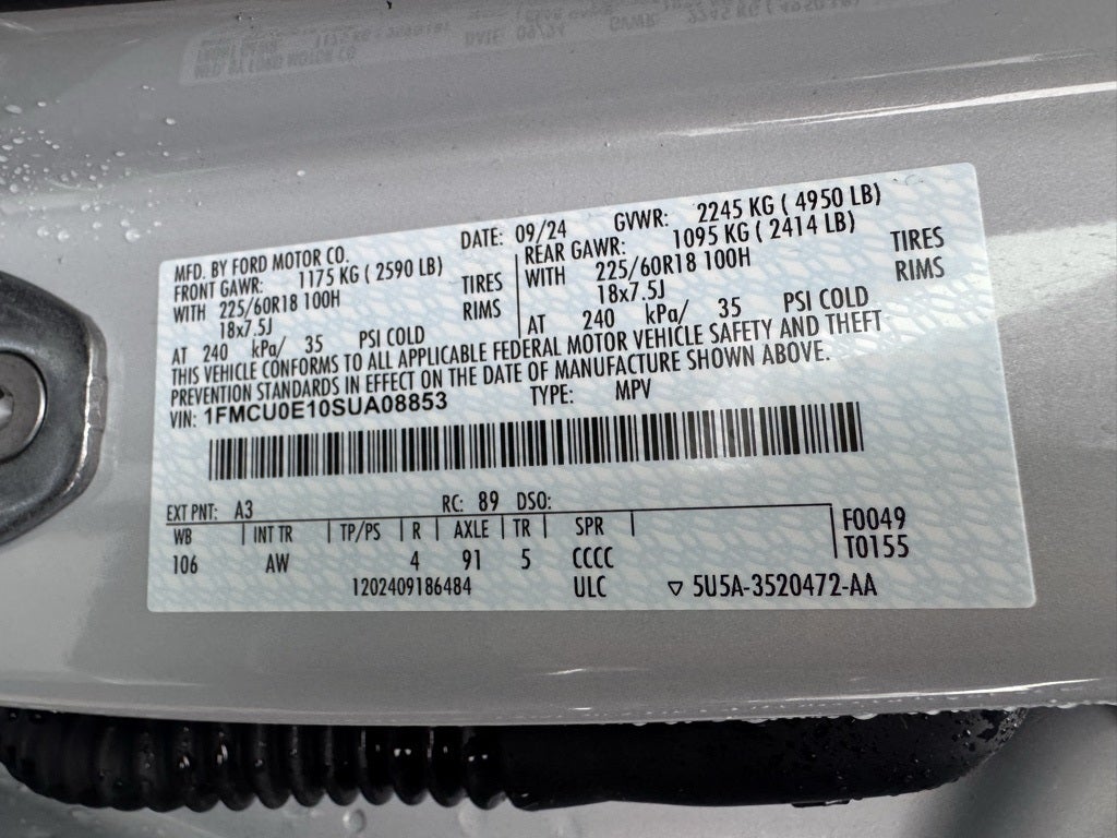 2025 Ford Escape Plug-In Hybrid Base