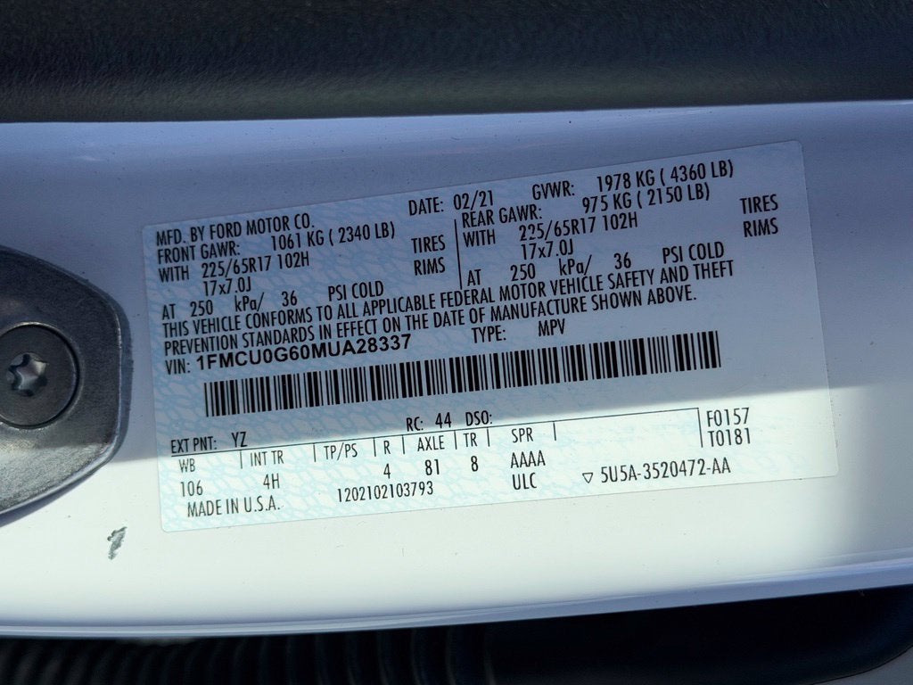 2021 Ford Escape SE