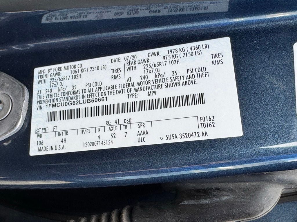 2020 Ford Escape SE