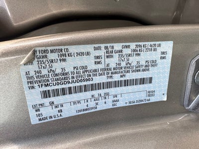 2018 Ford Escape SE