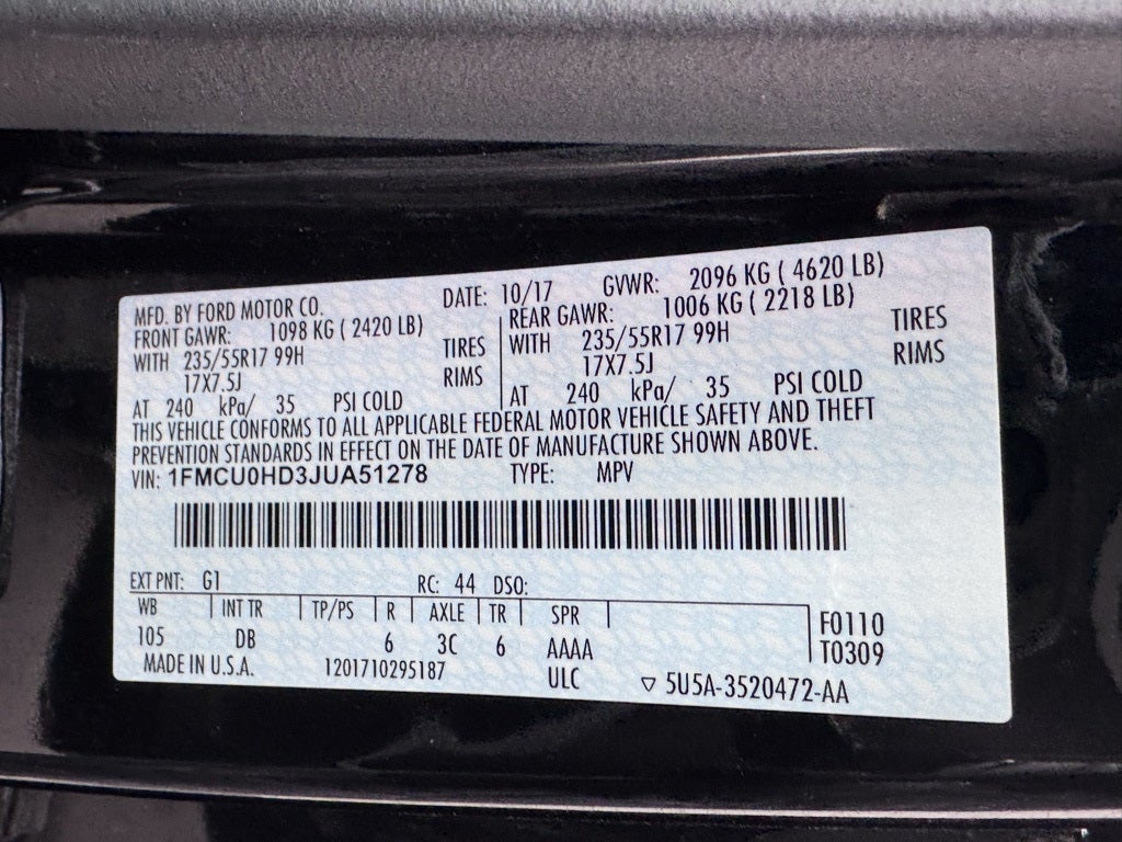 2018 Ford Escape SEL