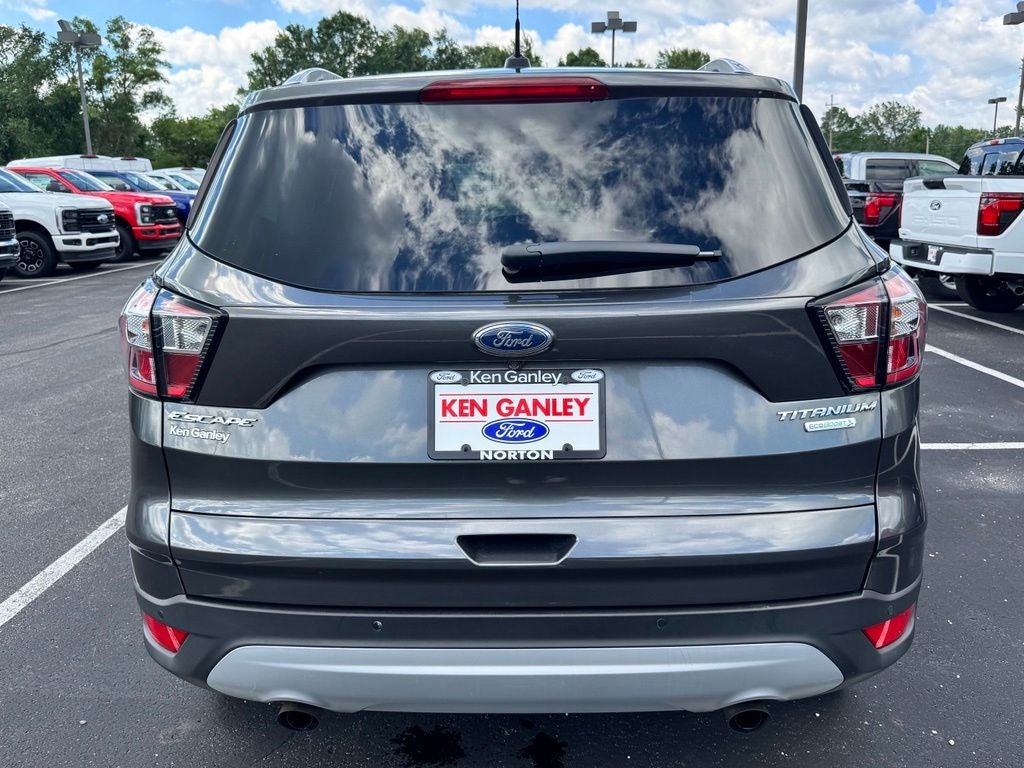 Used 2017 Ford Escape Titanium with VIN 1FMCU0JD3HUE66962 for sale in Norton, OH