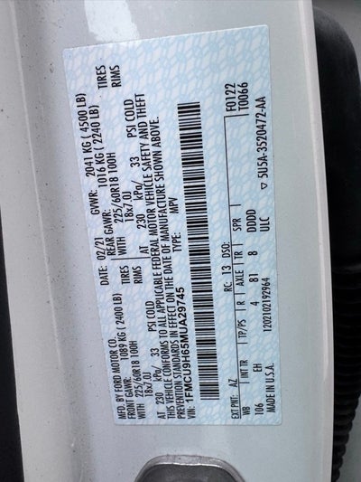 2021 Ford Escape SEL