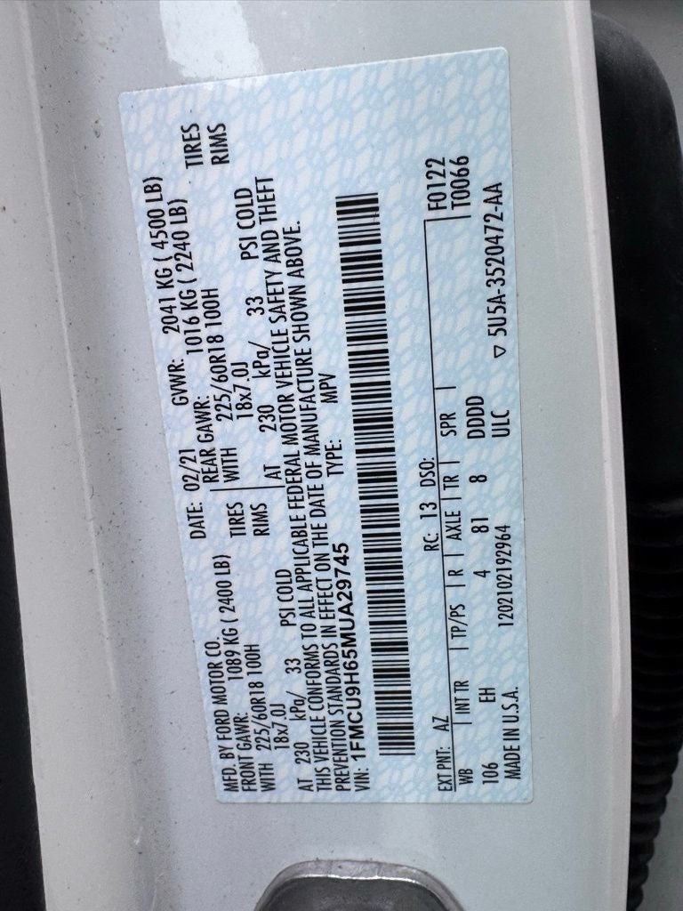 2021 Ford Escape SEL