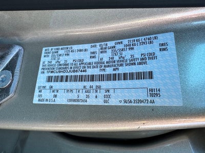 2018 Ford Escape SEL