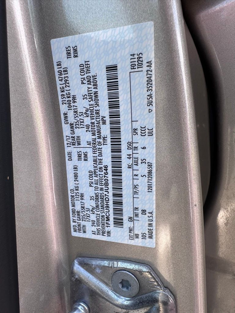 2018 Ford Escape SEL