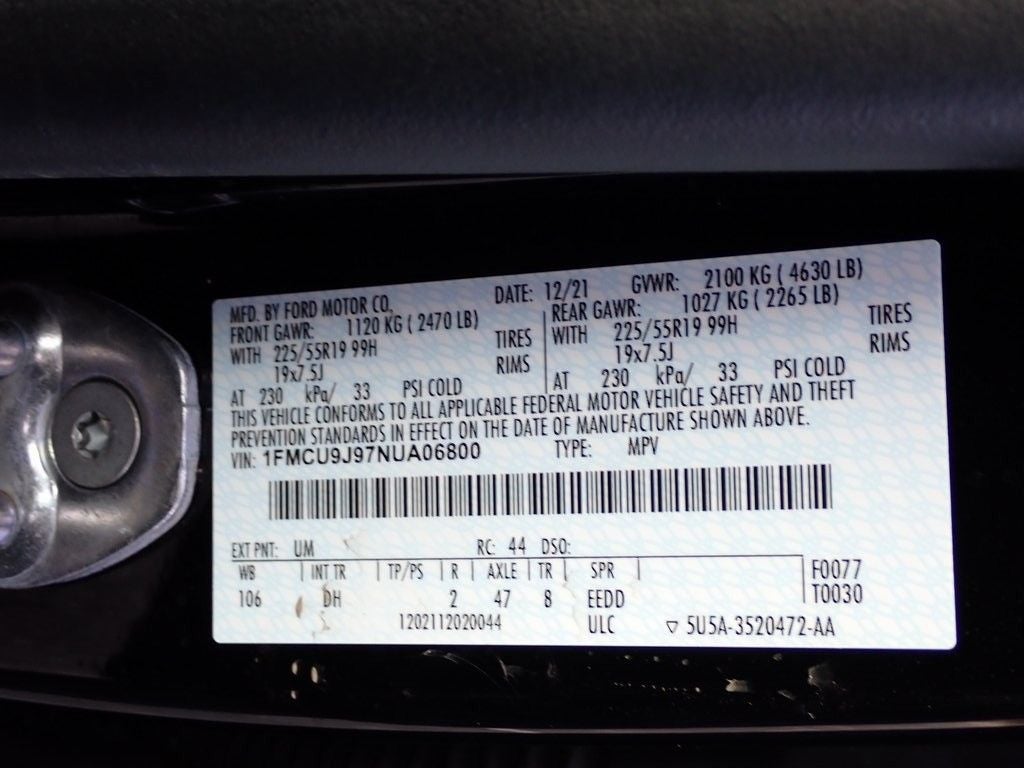 2022 Ford Escape Titanium