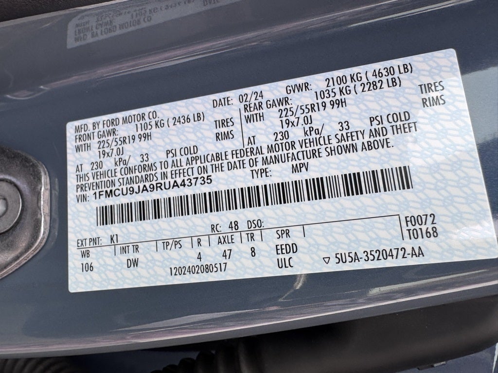 2024 Ford Escape Platinum