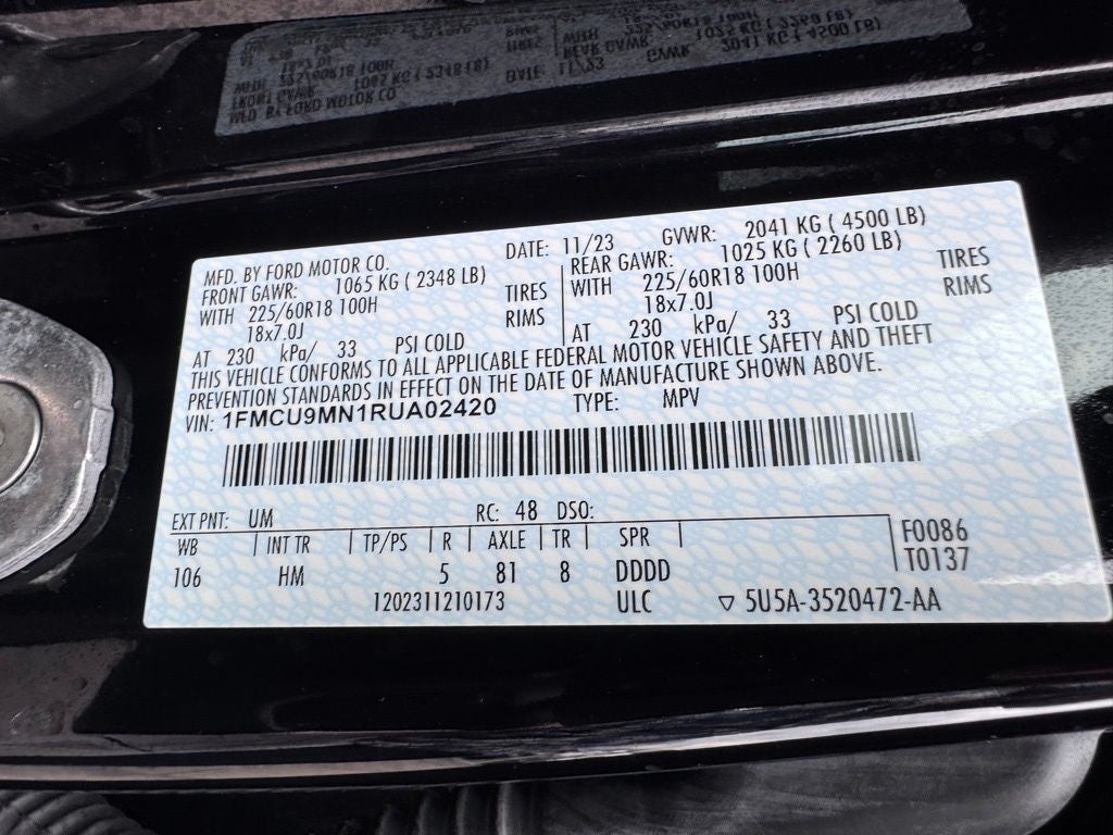 2024 Ford Escape ST-Line