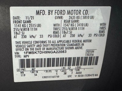 2022 Ford Explorer XLT