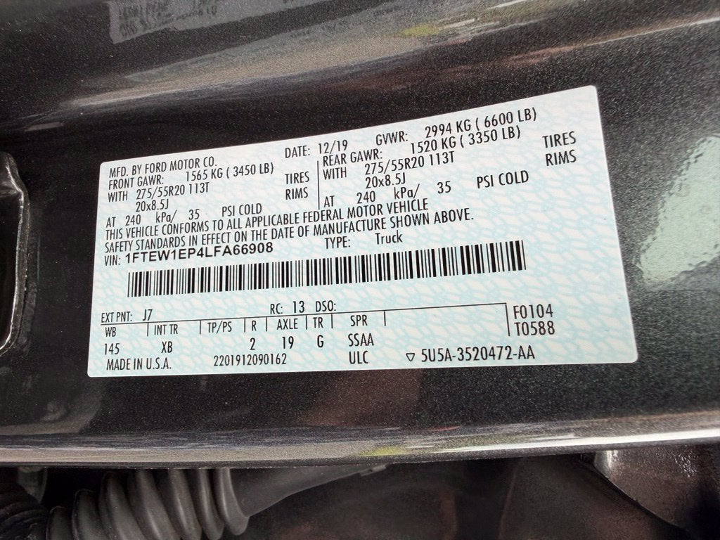 2020 Ford F-150 XLT