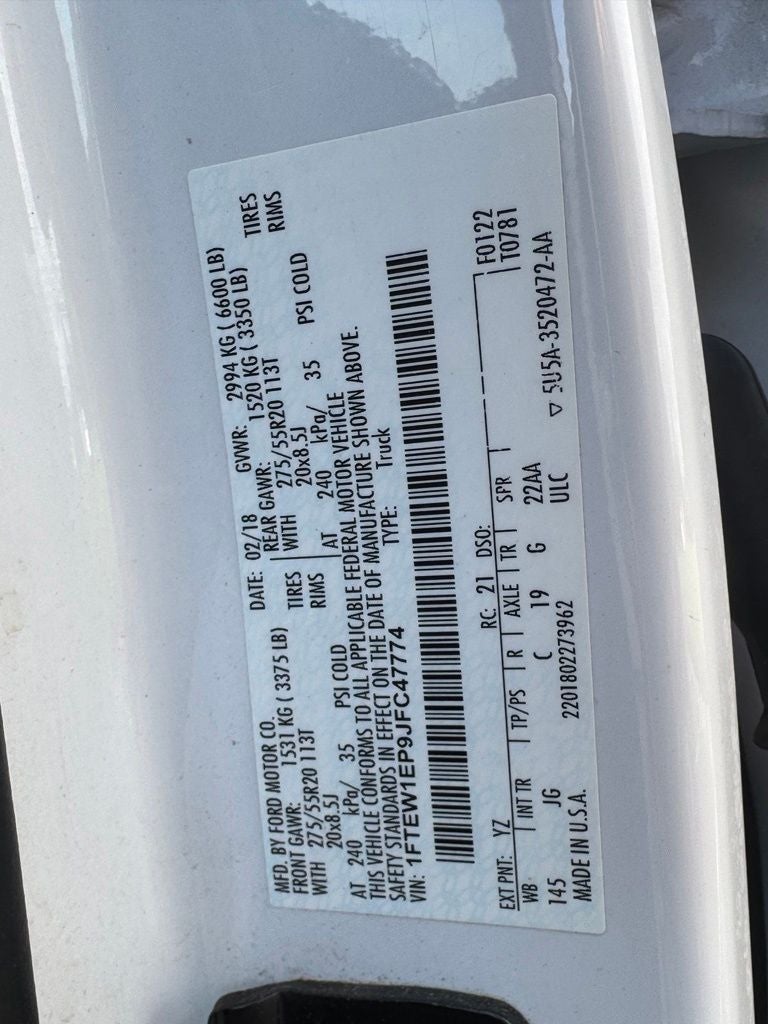 2018 Ford F-150 XL