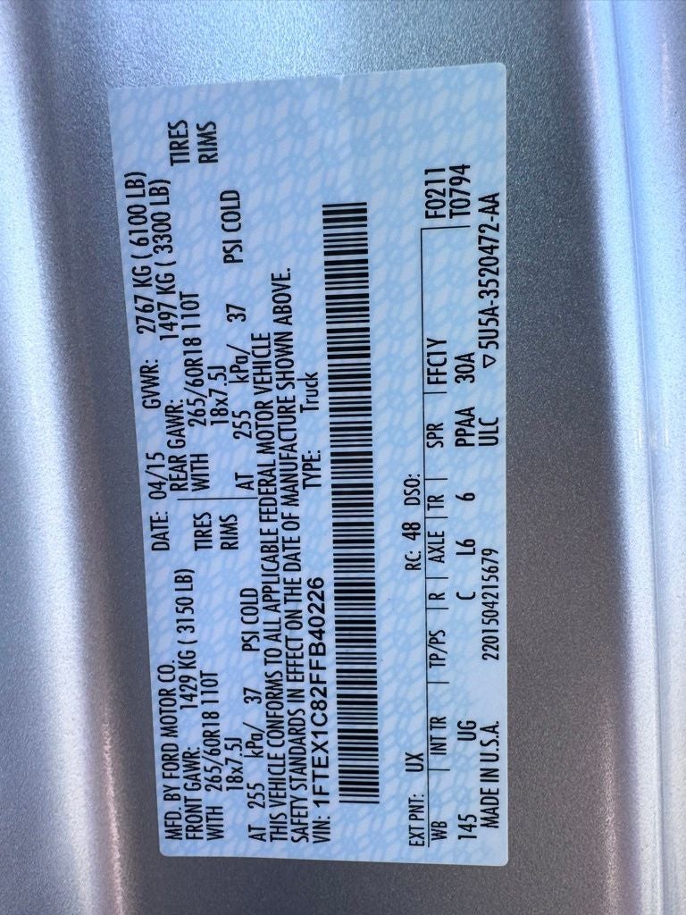 2015 Ford F-150 XLT
