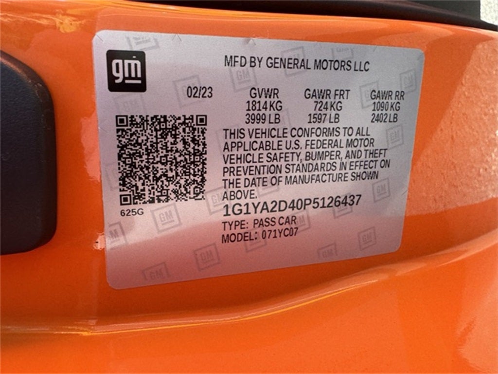 2023 Chevrolet Corvette Stingray 1LT