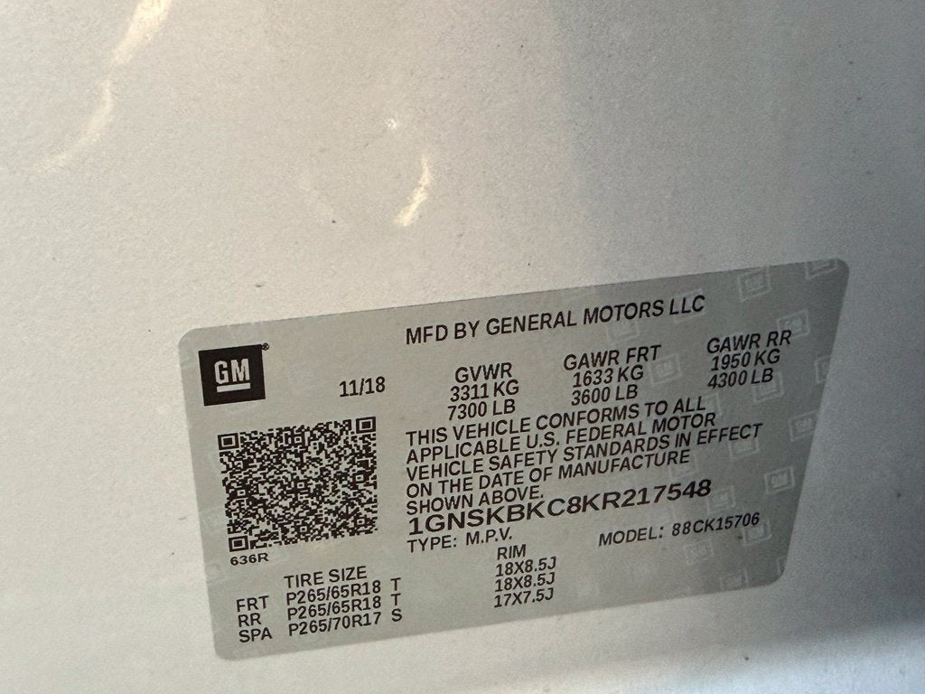 2019 Chevrolet Tahoe LT