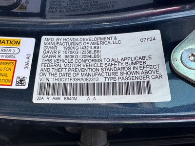 2024 Honda Accord EX