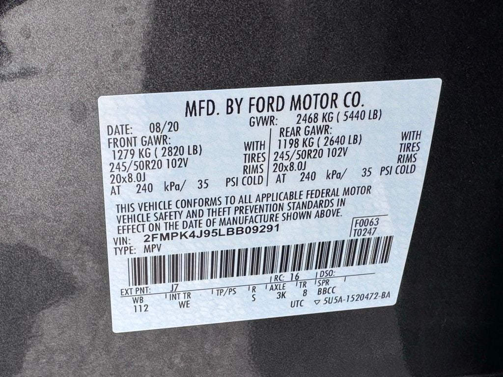 2020 Ford Edge ST Line