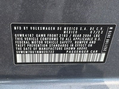 2022 Volkswagen Jetta 1.5T SE