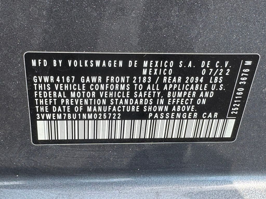 2022 Volkswagen Jetta 1.5T SE