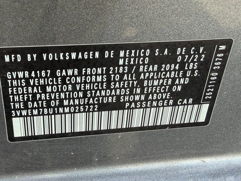 2022 Volkswagen Jetta 1.5T SE