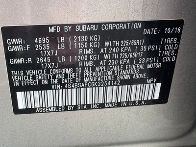 2019 Subaru Outback 2.5i Premium