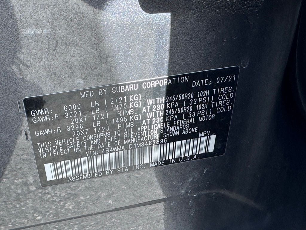 2021 Subaru Ascent Limited