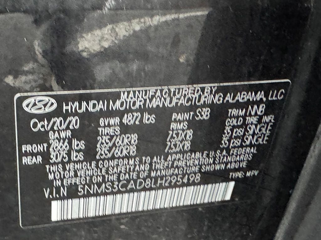 2020 Hyundai Santa Fe SEL