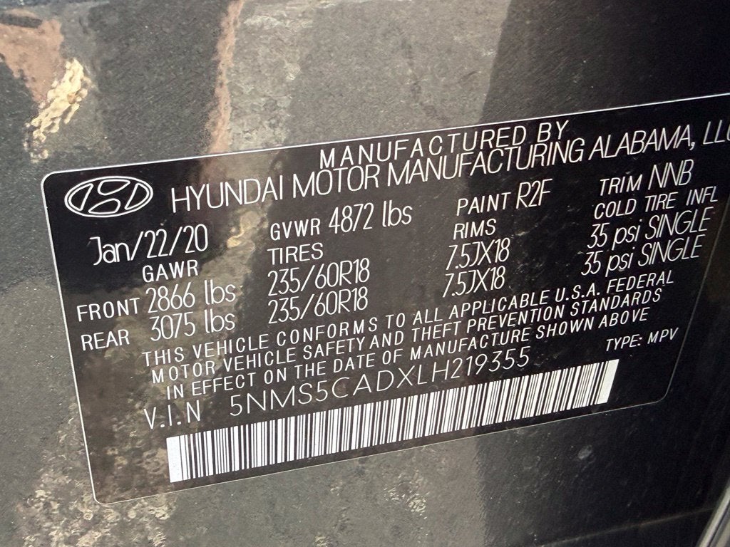 2020 Hyundai Santa Fe Limited