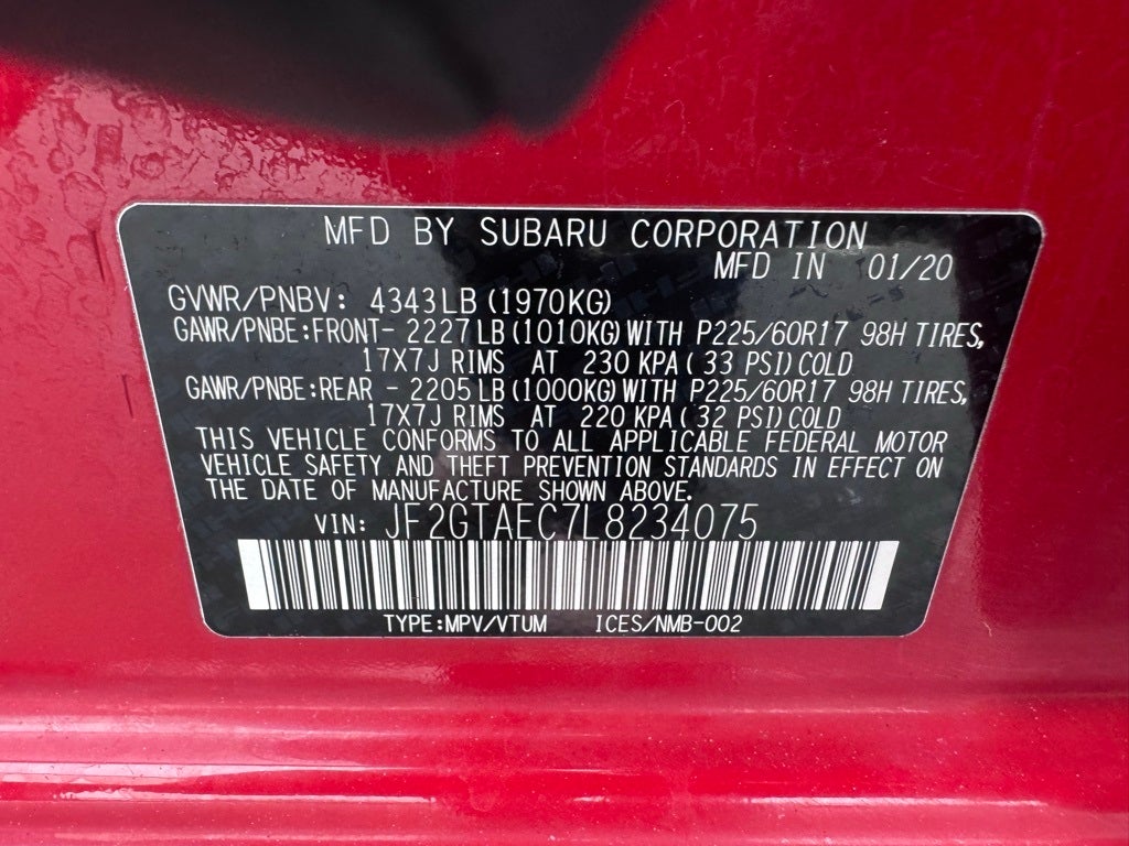 2020 Subaru Crosstrek Premium