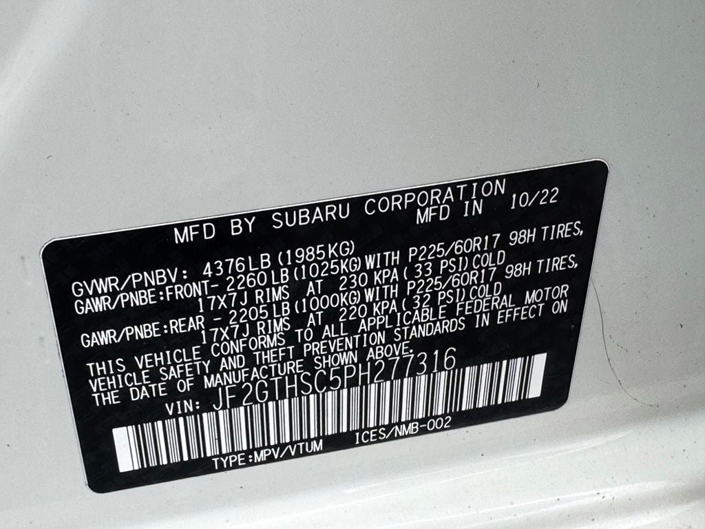 2023 Subaru Crosstrek Sport