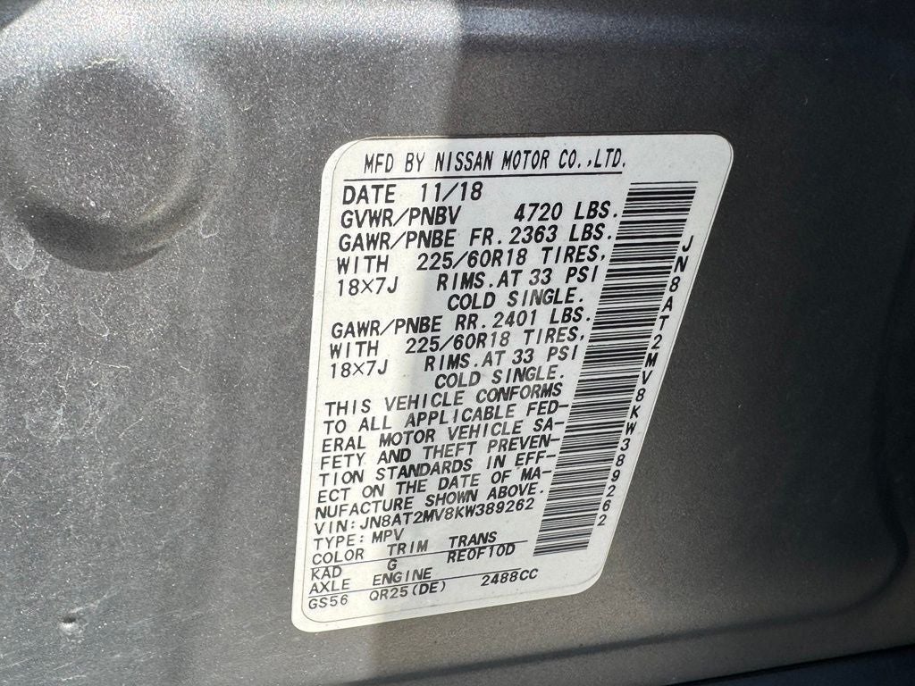 2019 Nissan Rogue SV