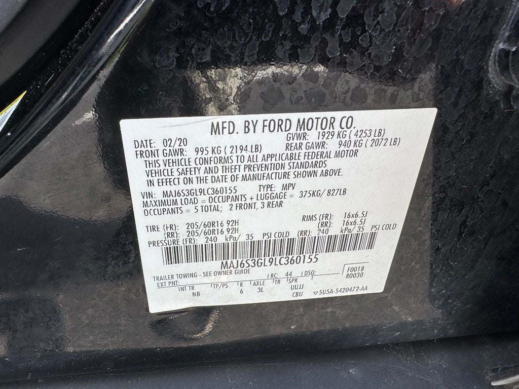 2020 Ford EcoSport SE