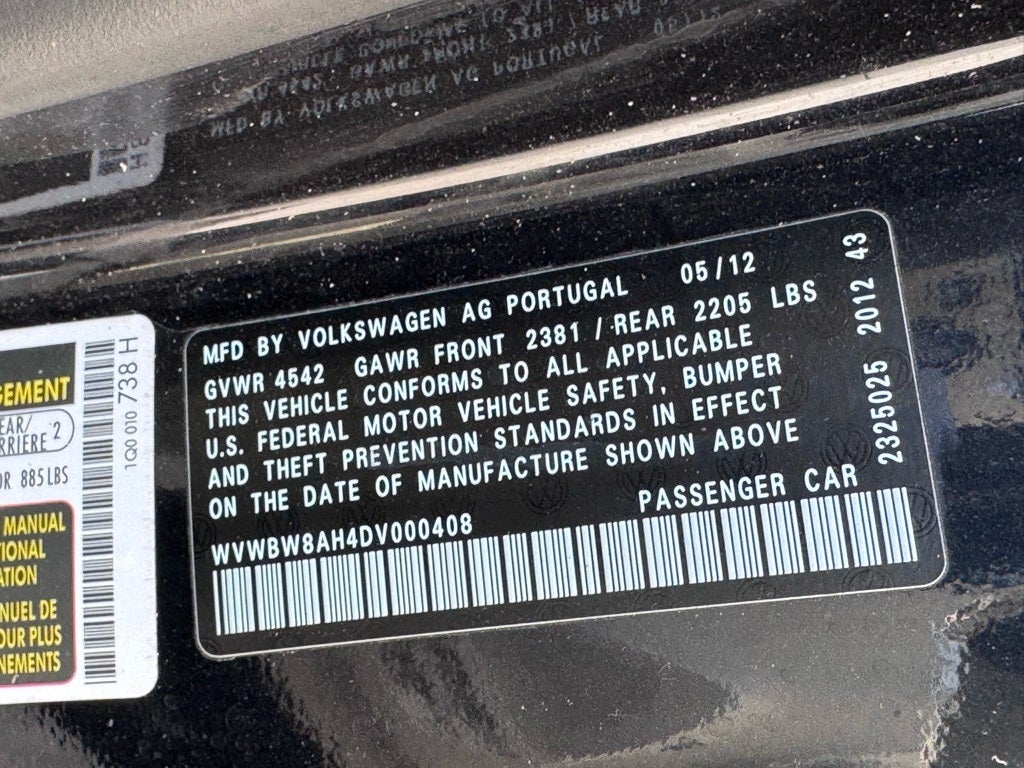 2013 Volkswagen Eos Komfort Edition