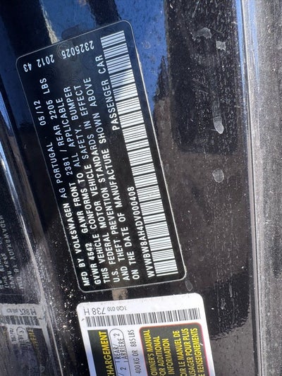 2013 Volkswagen Eos Komfort Edition